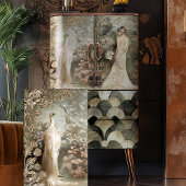 Straußenweißer ätherischer Deko Seidenpapier