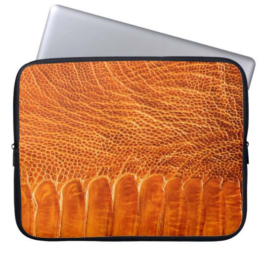 Straußlederstruktur Laptopschutzhülle (Vorderseite)