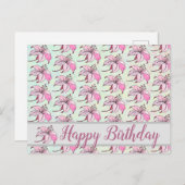 Straußlilie Postkarte (Vorne/Hinten)