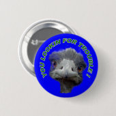 Straußproblem Button (Vorne & Hinten)