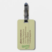 Straußverstecken Gepäckanhänger (Rückseite vertikal)