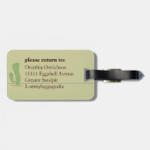 Straußverstecken Gepäckanhänger (Rückseite horizontal)