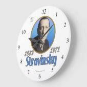 Stravinsky Große Wanduhr (Winkel)