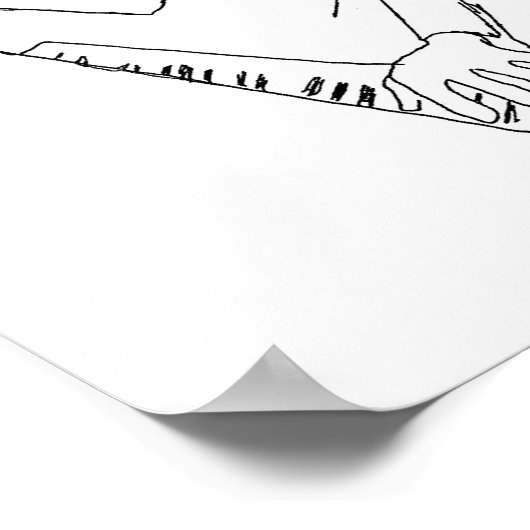 Stravinsky Piano Poster (Ecke)