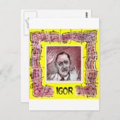 Stravinsky Postcard Postkarte (Vorne/Hinten)