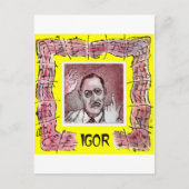 Stravinsky Postcard Postkarte (Vorderseite)