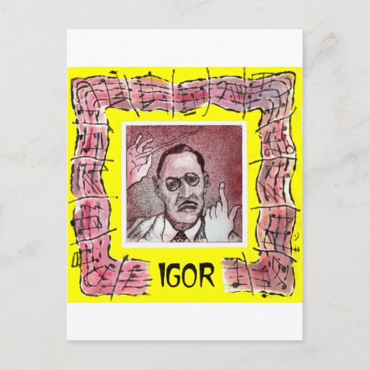 Stravinsky Postcard Postkarte (Vorderseite)