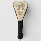 Straw Hat Beige Golf Headcover (Vorderseite)