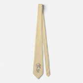 Straw Hat Beige Krawatte (Vorderseite)