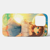Straw Hat Girl Case-Mate iPhone Hülle (Rückseite (Horizontal))