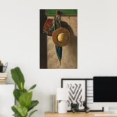 Straw Hat - John Frederick Peto Fine Art Poster (Heimbüro)