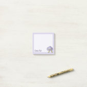 Straw Hat Lilac Post-it Klebezettel (Auf Schreibtisch)