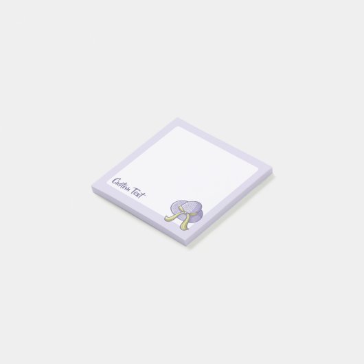 Straw Hat Lilac Post-it Klebezettel (angewinkelt)