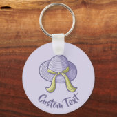 Straw Hat Lilac Schlüsselanhänger (Vorderseite)