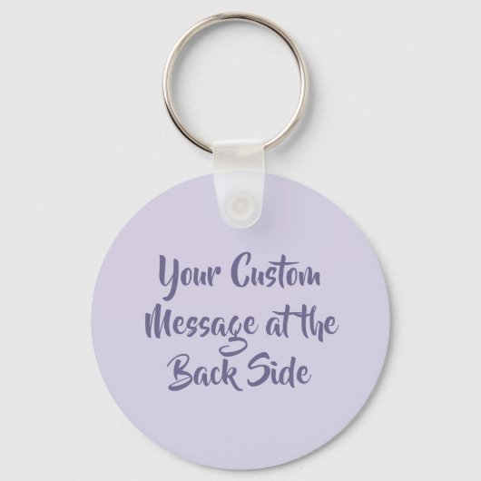 Straw Hat Lilac Schlüsselanhänger (Rückseite)