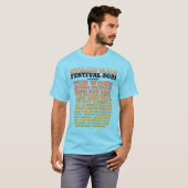 Straw Man Festival Blue T - Shirt (Vorne ganz)