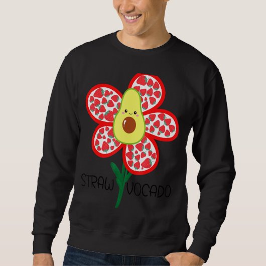 Straw Vocado Blume Sweatshirt (Vorderseite)