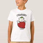Strawbeary Funny Strawberry Bear Puff T-Shirt (Vorderseite)