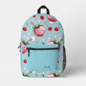 Strawbeerry Bedruckter Rucksack (Vorderseite)
