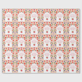 Strawber Berry Erster Geburtstag  Geschenkpapier (Flach)