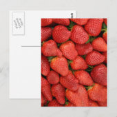 STRAWBERRIES 12x18 Postkarte (Vorne/Hinten)