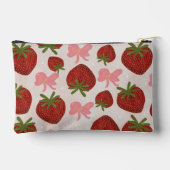Strawberries and Bows Pouch Zubehörtasche (Rückseite)
