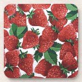 Strawberries and Cream Getränkeuntersetzer (Vorderseite)