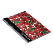 Strawberries and Cream Pattern Personalised Notizblock (Rechte Seite)
