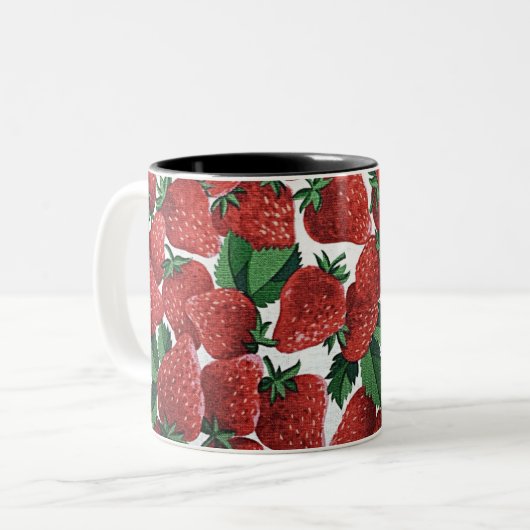 Strawberries and Cream Zweifarbige Tasse (Vorderseite Links)