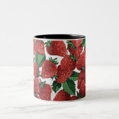 Strawberries and Cream Zweifarbige Tasse (Mittel)