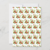 Strawberries and Daisies Baby Shower Dankeskarte (Rückseite)