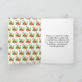 Strawberries and Daisies Baby Shower Dankeskarte (Innenseite)