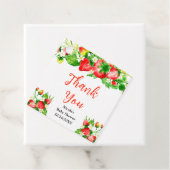 Strawberries and Daisies Baby Shower Thank You Geschenkanhänger (Beispiel)