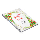 Strawberries and Daisies Birthday Guest Book Notizblock (Rechte Seite)