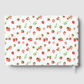 Strawberries and Daisies Wedding Gästebuch (Rückseite)