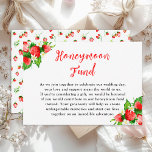 Strawberries and Daisies Wedding Honeymoon Fund Begleitkarte<br><div class="desc">Diese schöne und elegante Hochzeitsflitterwochen-Fondskarte mit Aquarellbeeren,  Molkereien und Blattwerk. Der Text kombiniert handgeschriebene Skript- und Serif-Schriftart für ein stilvolles und modernes Aussehen. Das ist perfekt für einen Frühling oder Sommer rustikale Hochzeit.</div>