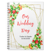 Strawberries and Daisies Wedding Planner Notizblock (Vorderseite)