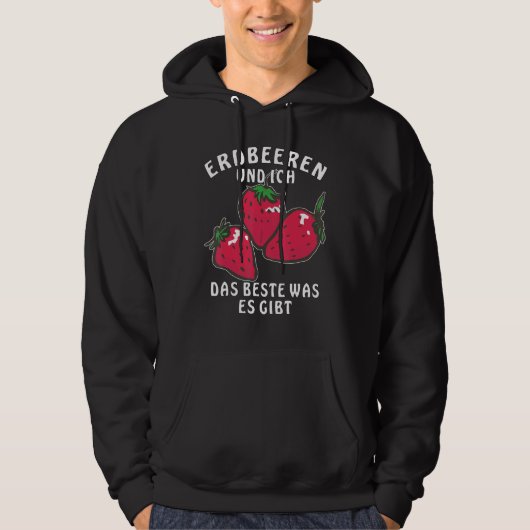 Strawberries and Ich das beste What es Gives Berry Hoodie (Vorderseite)