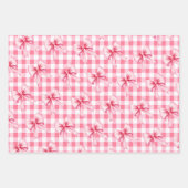 Strawberries and pink bow Berry First Birthday Geschenkpapier Set (Vorderseite 3)