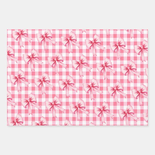Strawberries and pink bow Berry First Birthday Geschenkpapier Set (Vorderseite 3)