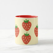 Strawberries and Sunshine  Two-Tone Coffee Mug Tasse (Zentrum)