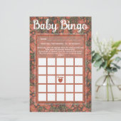 Strawberries Baby Bingo Game Card Briefpapier (Stehend Vorderseite)