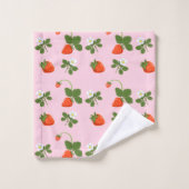 Strawberries Badhandtuch Set (Waschlappen)