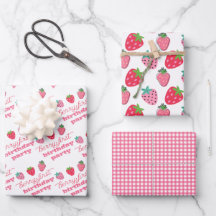 Strawberries Berry First Birthday Party Pink | Rot