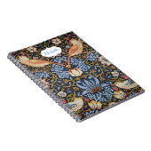 Strawberries Birds Monogram William Morris Notizblock (Rechte Seite)