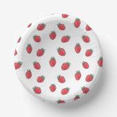 Strawberries Birthday Party Pappteller (Vorderseite)