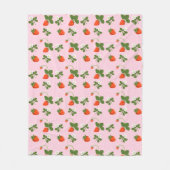 Strawberries Fleecedecke (Vorderseite)