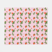 Strawberries Fleecedecke (Vorderseite (Horizontal))