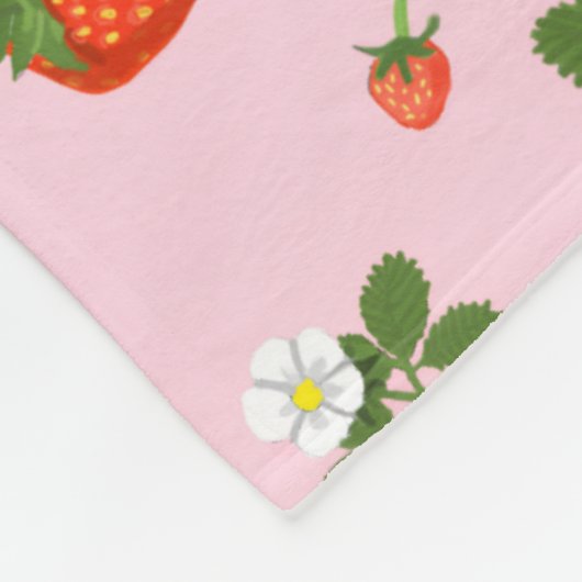 Strawberries Fleecedecke (Ecke)