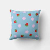 Strawberries & Flowers Kissen (Rückseite)